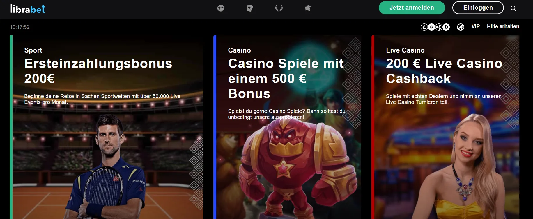 Librabet casino screen